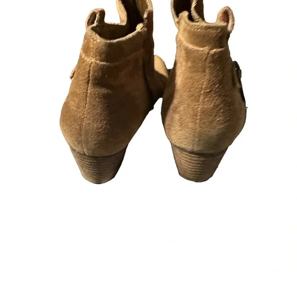 Crown Vintage Ankle Boots Womens Size 8.5 Brown Suede Leather Booties - Picture 5 of 5